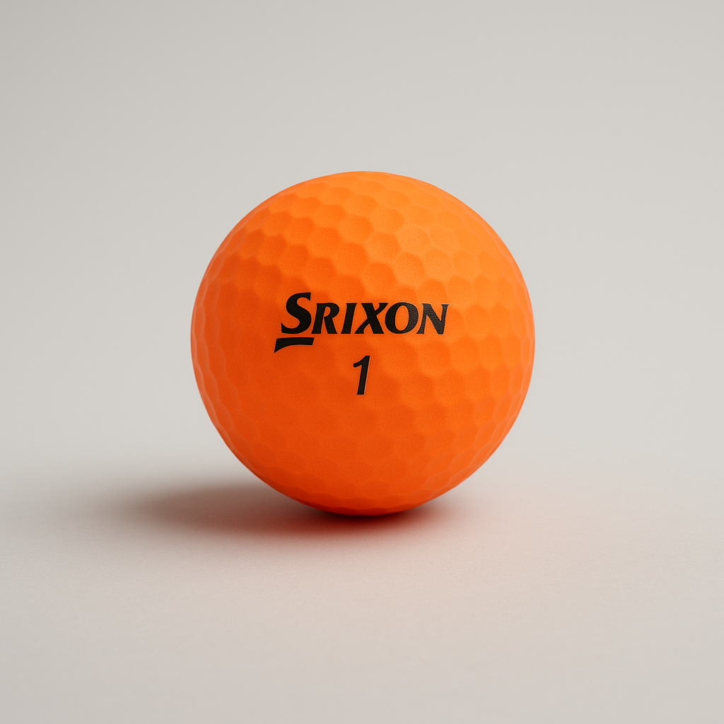 Set orangefarbener Leuchtgolfbälle - Markenmix