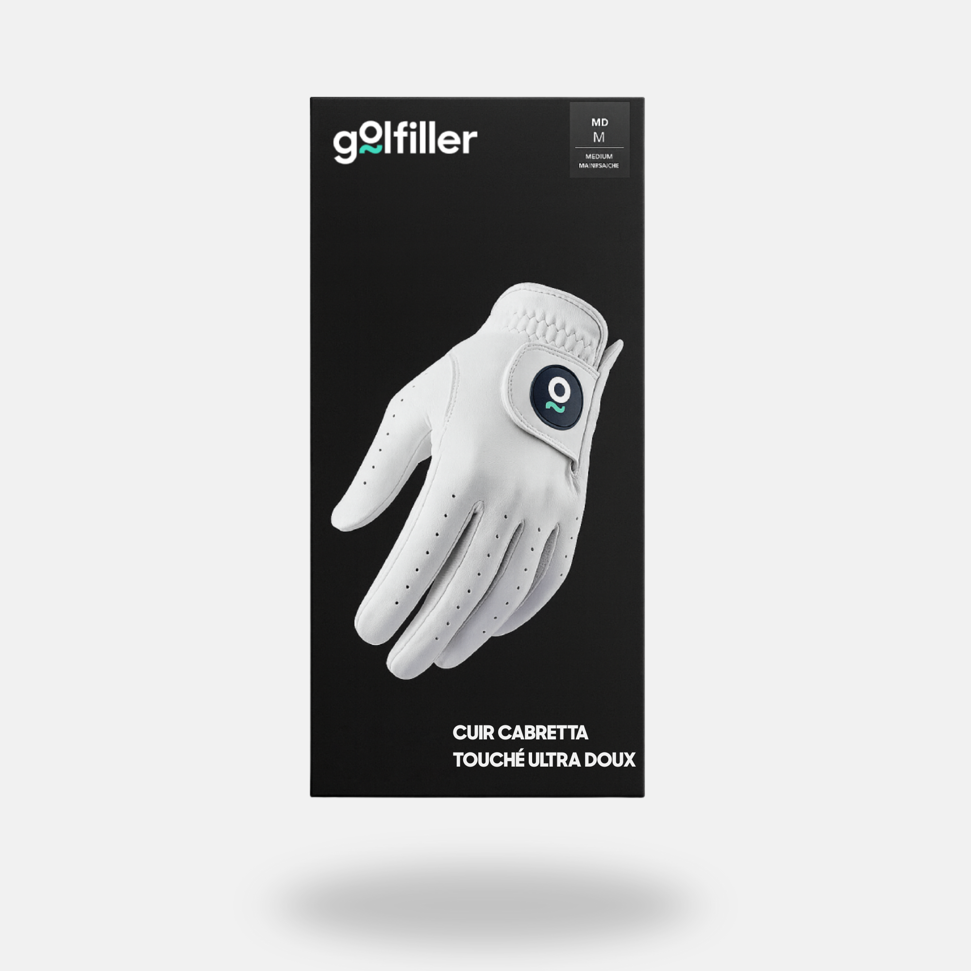 Guante de golf de cuero Cabretta