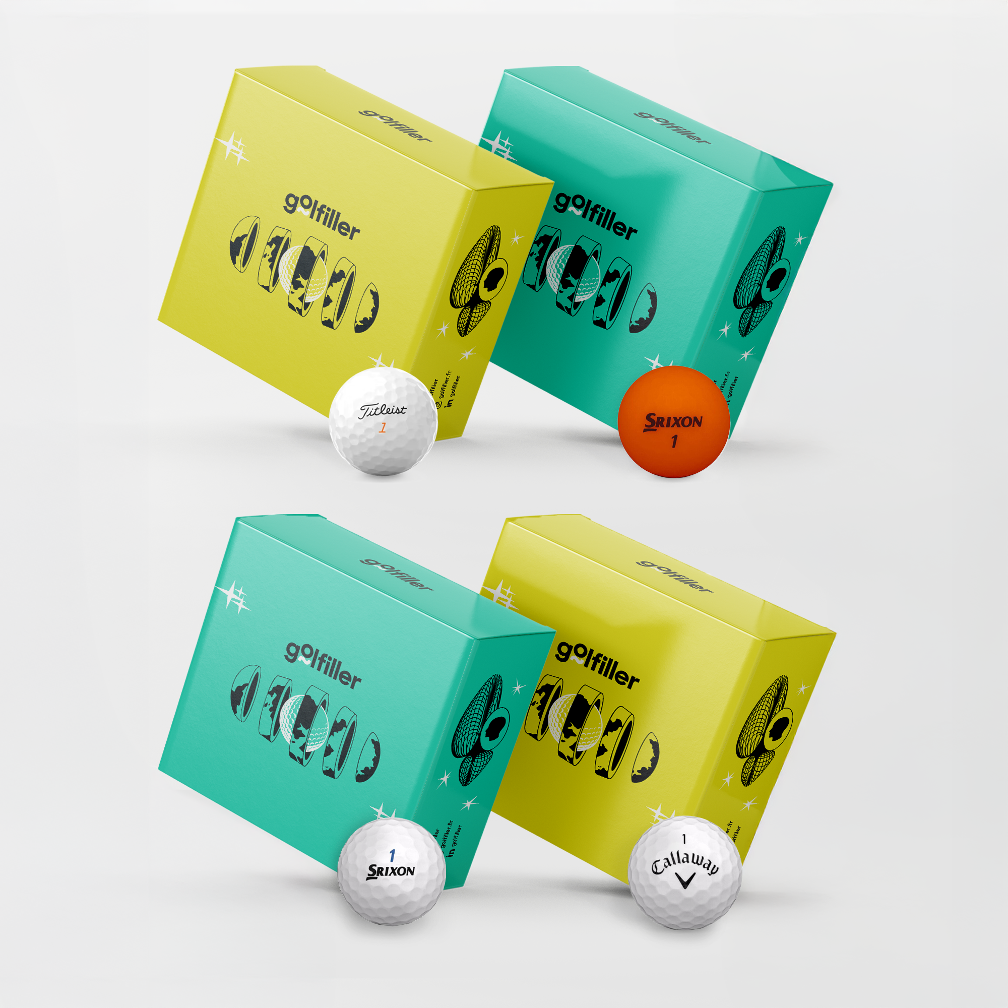 BESTELLUNG BESTÄTIGT - 100 Titleist Mix Bälle 2A, 12 Callaway Supersoft 4A, 24 AD333 4A, 24 Mix Farben 4A